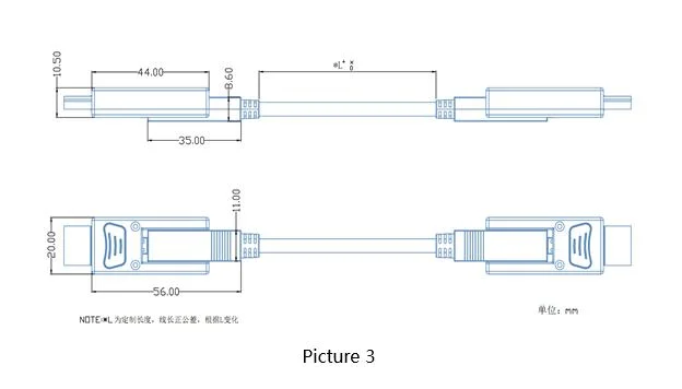 Fiber Optical Active 4K@60Hz HDMI 2.0 Cable Wear Pipe Type HDMI Cable