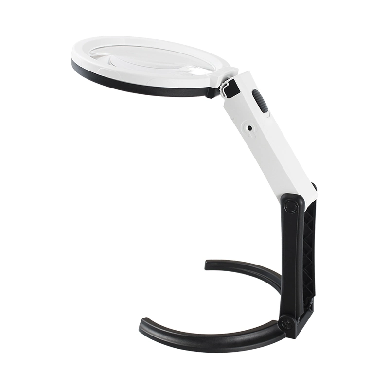 LED Illuminated Folding Magnifier Lamp Glass (BM-MG2004)