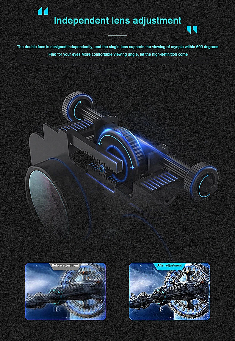 Popular Styles in 2023 Virtual Reality Customized All-in-One HD Movies Augmented Reali Smart 3D Vr Glasses