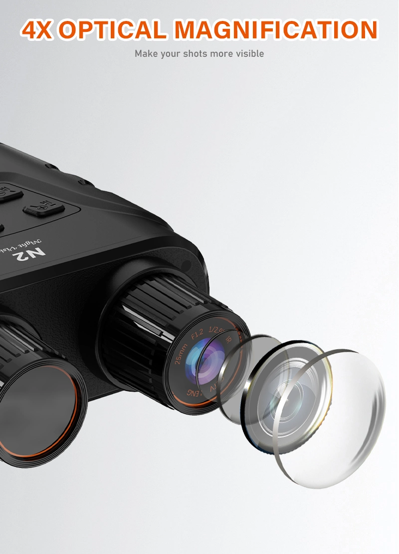 Gtmedia N2 F1.2 Lens Day and Night Hunting Digital Infrared Night Vision Binoculars with 2.31" LCD Screen