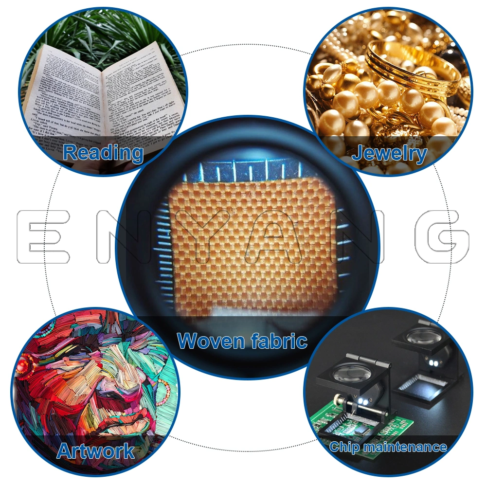 Magnifying Screen Glasses Jar Scope with LED Light