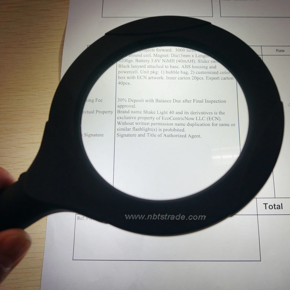 Illuminated Handheld Magnifier Magnifying Glass with Light