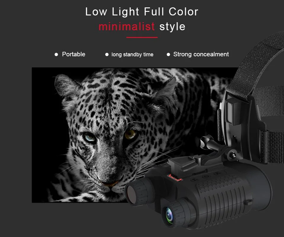 Gvda Infrared Night Vision Binoculars Goggles Device for Hunting Camping Telescope 8X Zoom Head Mounted Night Vision Scope