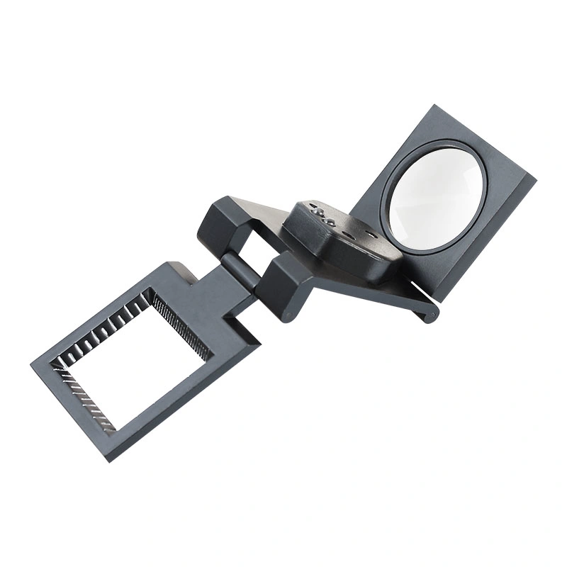 8X30mm Large Magnifier Lens Folding Magnifying Glass Loupe Metal Line Tester (BM-MG7011)