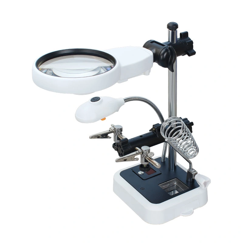 11X Auxiliary Clamp Magnifier Desk Lamp with LED Light (BM-MG2092)