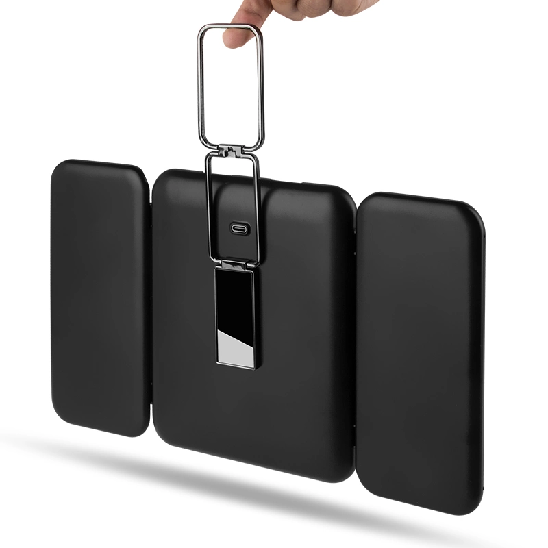 Trifold Makeup Mirror with Lights 1X 3X 7X Magnification Touch Control with Dual Power Supply