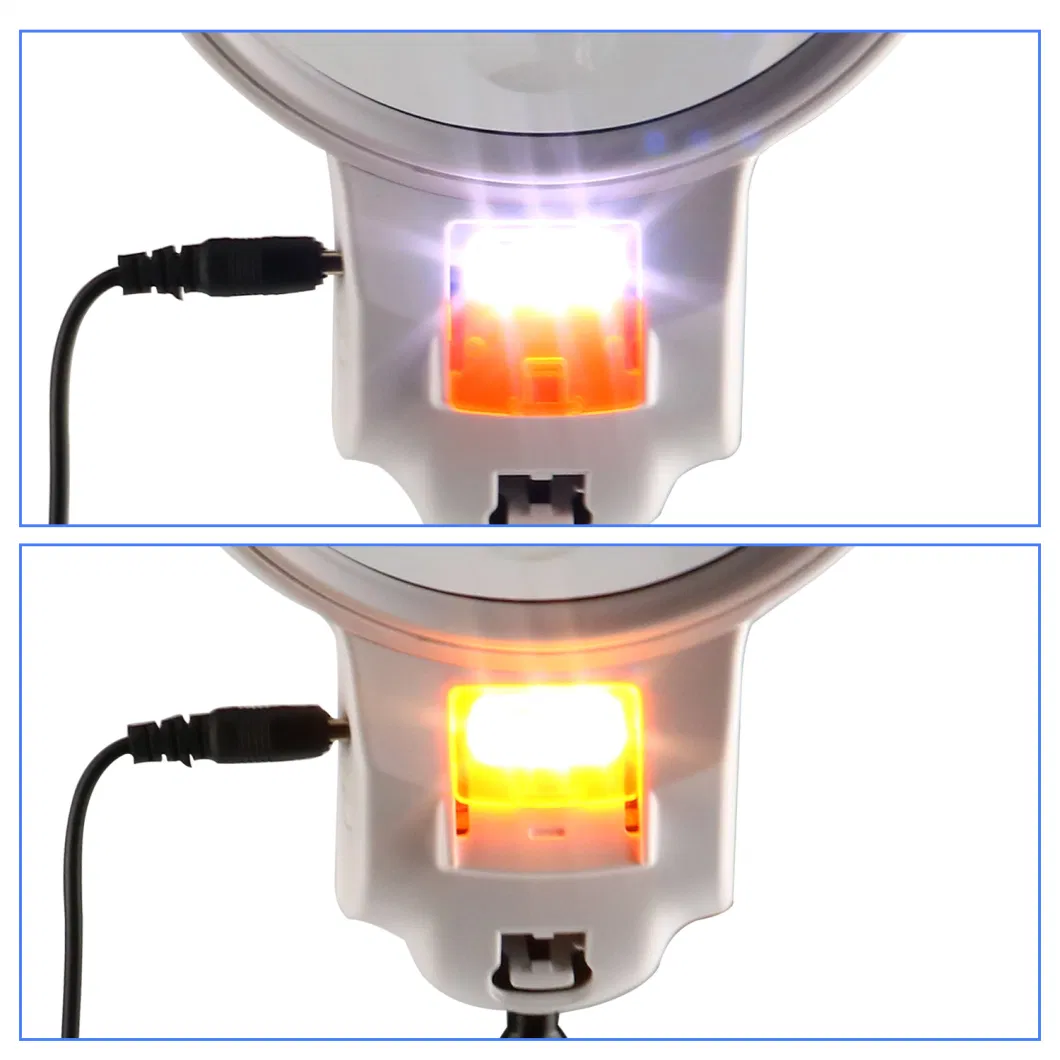 2.5X 6X Big Lens LED Table Magnifier Desktop Magnifying Glass with USB Cable