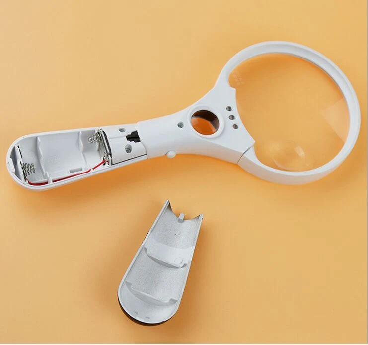 Hot Selling Extra Large LED Handheld Magnifying Glass with Light Illuminated Reading Magnifier