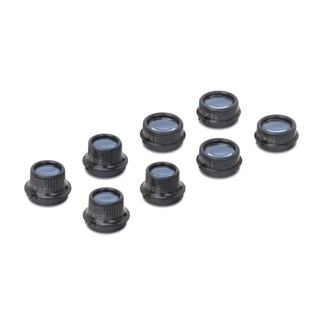 10X-15X-20X-25X LED Eyeglass Headband Visor Magnifier with LED Light Magnifying Glass 4 Lens (BM-MG3025)