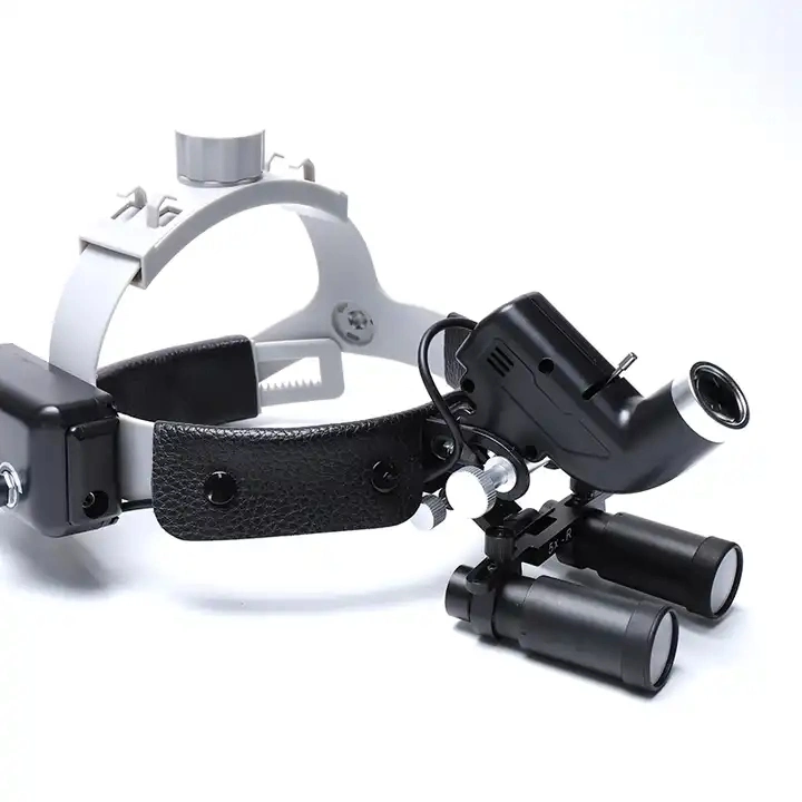 Ent Dental LED Head Light Lamp for Binocular Loupes Brightness Spot Ajustable Surgical Headlight with 4X/5X/6X Loupes