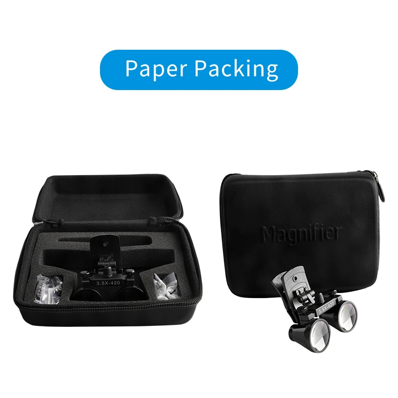 Dental 3.5X-420mm Clip on Medical Surgical Binocular Magnifier Loupes Clinic Equipment