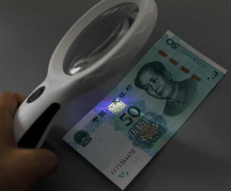 Good Quality Wholesale 9588 2.5X LED Handheld Magnifying Glasses with UV Lamp