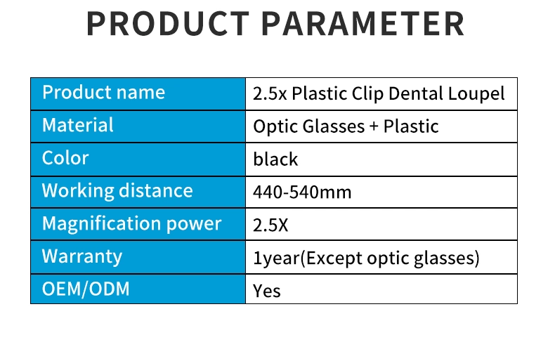 2.5X *420 Clip on Dental Loupes Dentist Tools Dentistry Magnifying Glass