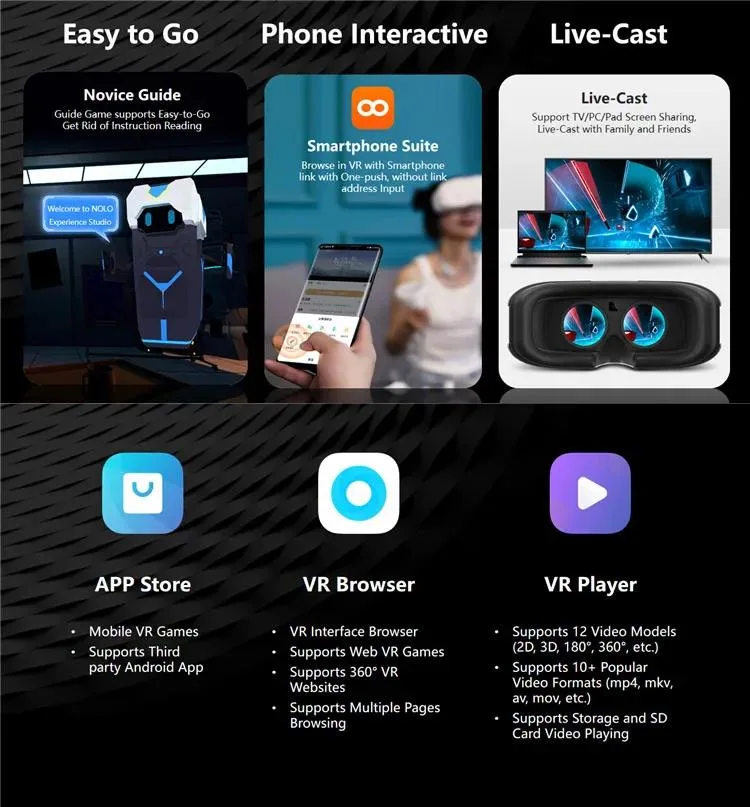 Factory Direct Sales Virtual Reality Vr Box Movie/Book/Photo/Game 3D Glasses Vr Glasses
