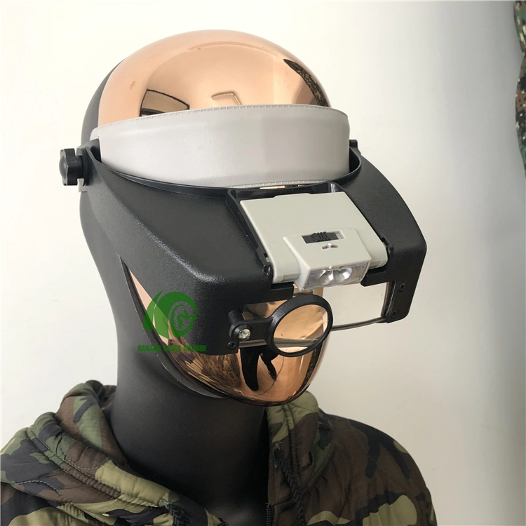 Adjustable Band Four Lens LED Light Head Magnifying Glass