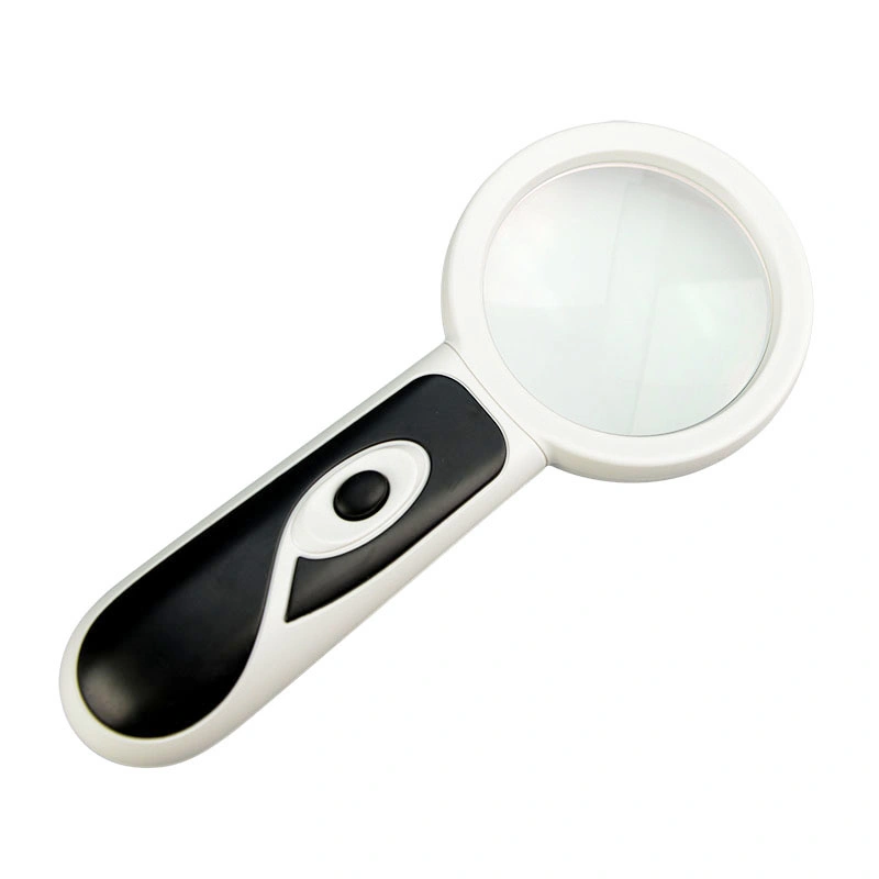 High Quality LED Handheld Magnifier Illuminated Magnifying Glass for Reading