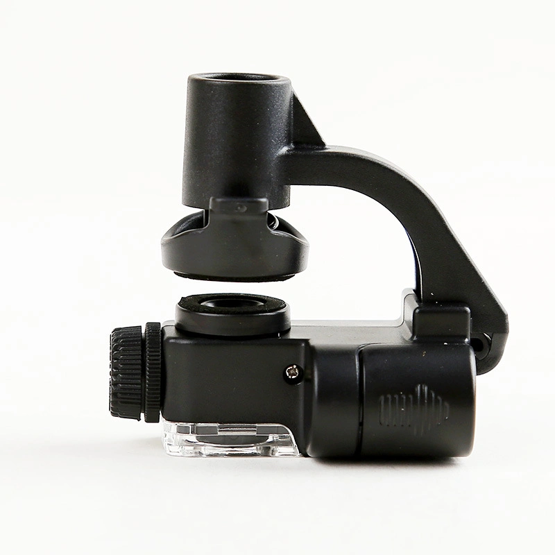 90X Mobile Phone Holder Type LED Microscope Magnifier with LED and UV for Cellphone
