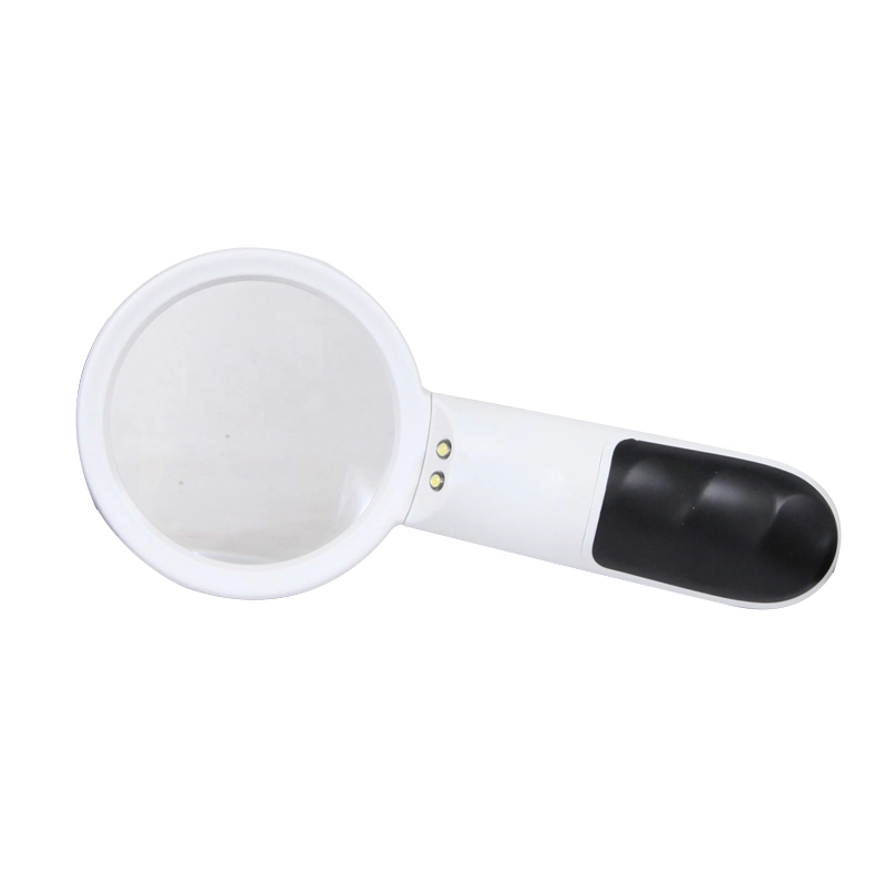 High Quality LED Handheld Magnifier Illuminated Magnifying Glass for Reading