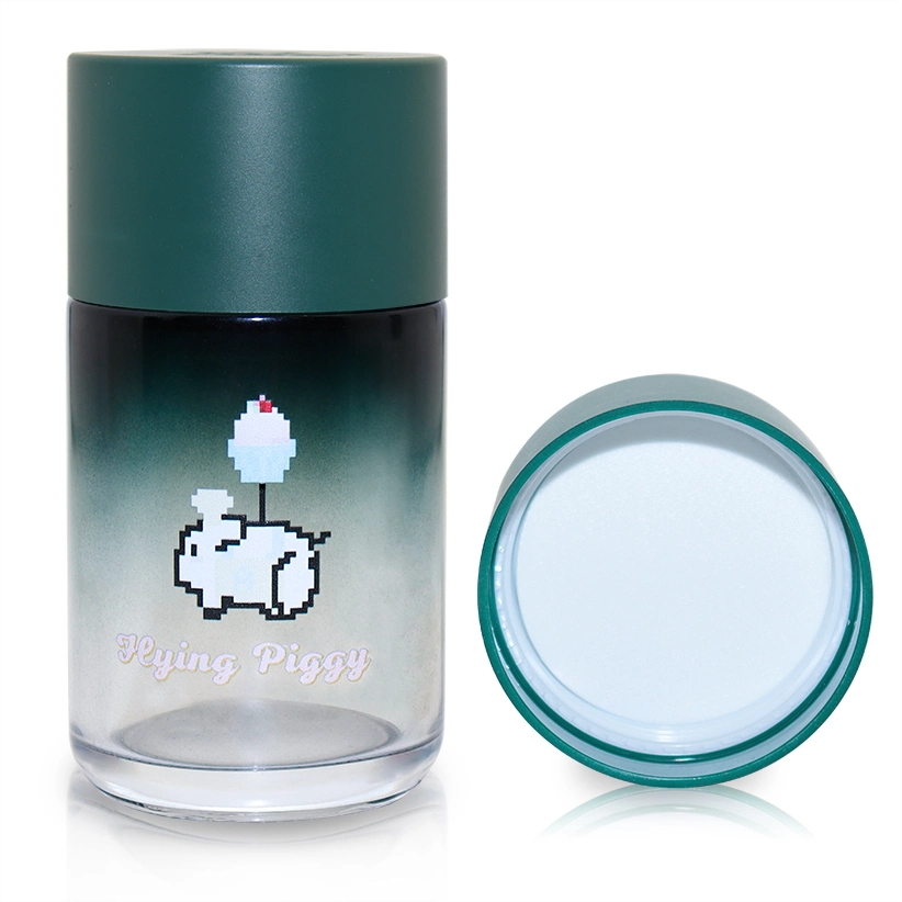 3.5 Oz 4 Oz Low Profile Wide Mouth Transparent Wide Mouth Glass Sealed Jar with Magnifying Glass Child Proof Lid for Dry Flower Packaging