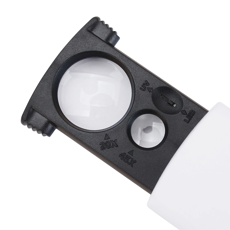20X/45X Portable Pullout Type Magnifier with LED & UV Lamp (BM-MG9030A)