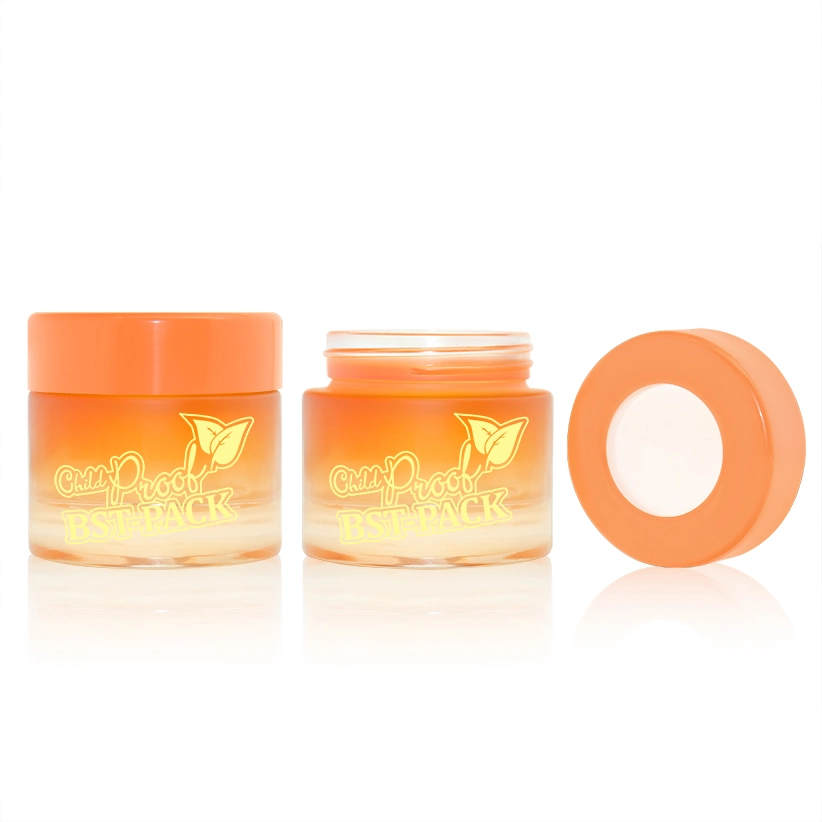 Wholesale Wide Mouth Magnifying Child Safe Glass Jar with Childproof CRC Lids