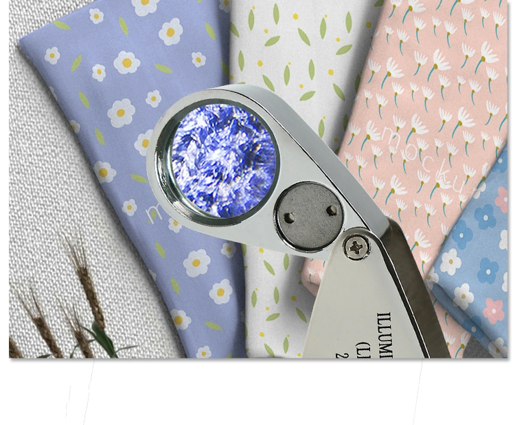 Customized Good Quality Mg21007 Portable Magnifying Glasses Folding Movable Handle for Jewellery Loupe
