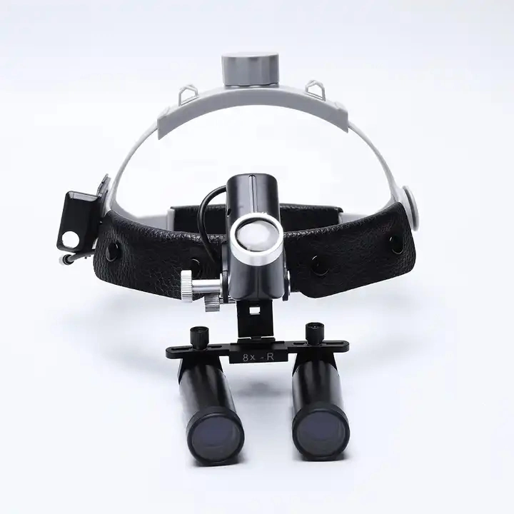 Ent Dental LED Head Light Lamp for Binocular Loupes Brightness Spot Ajustable Surgical Headlight with 4X/5X/6X Loupes