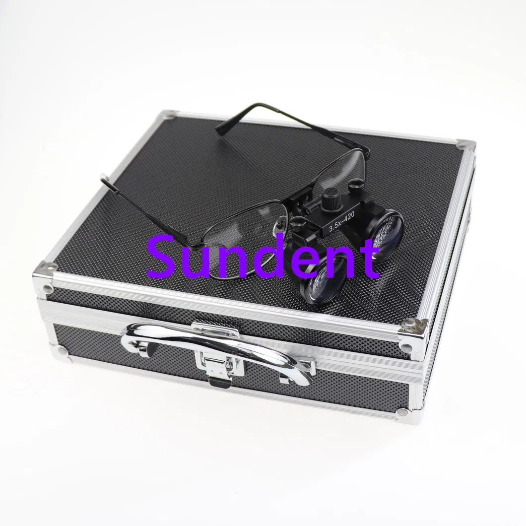 Dental Surgical Binocular Loupes LED Light Magnifying Plastic Glasses with Antifog