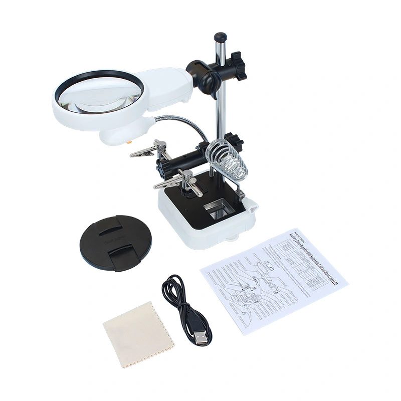 11X Auxiliary Clamp Magnifier Desk Lamp with LED Light (BM-MG2092)