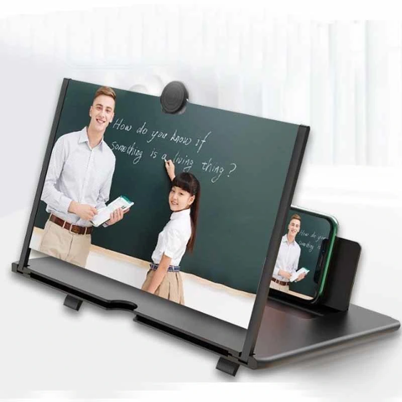 12inch Pull Type Folding Cell Phone Screen Amplifier with HD Eyes Protection Display for Smartphone