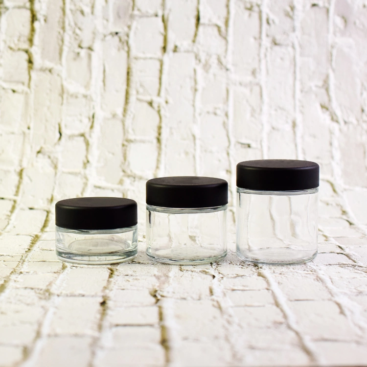 Food & Spice Sturdy Glass Jars Storage 3PCS with Magnifying Lid, 350ml/800ml/1300ml