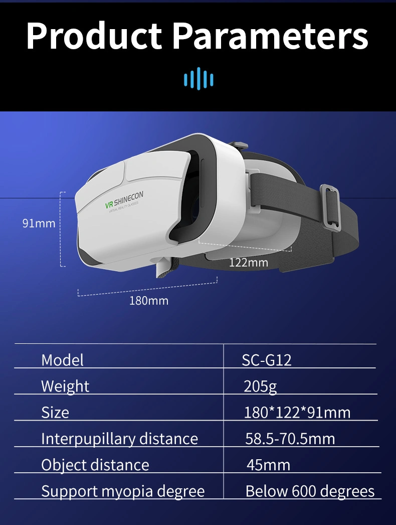 Head Mounted Display 3D Video Glasses with HDMI Input for Movie Game