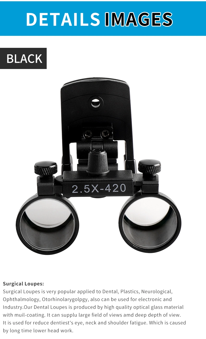 Clip on Dental Loupes 2.5X Magnification Medical Magnifiers