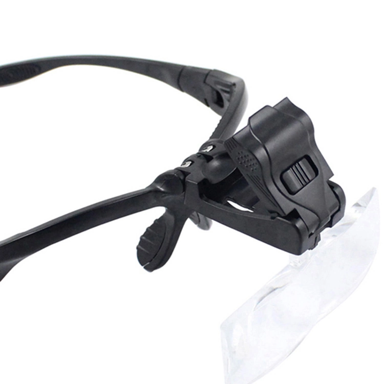 9892b2 Headband Magnifying Glass with LED Lamp Magnifier for Beekeeping