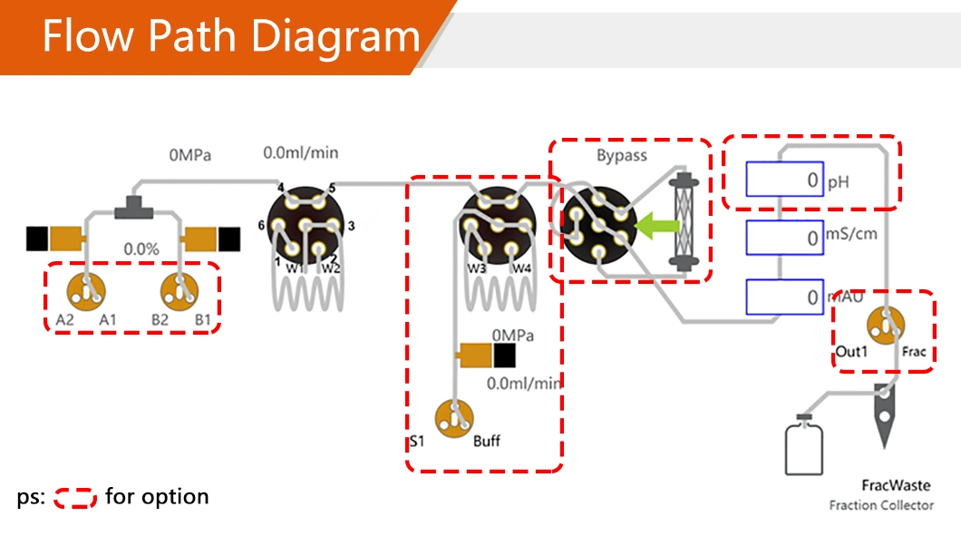 Inscinstech Protein Purification System Lab Instrument (Unique AutoPure100-L2) Fplc Can Meet The Requirements of FDA 21 CFR Part 11/GLP/GMP