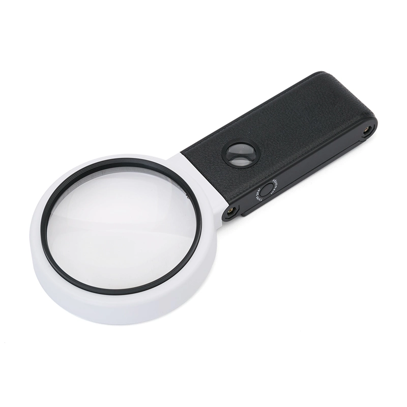 Series LED Lighted Hands Free Magnifying Glass with Light Stand-Portable Illuminated Magnifier