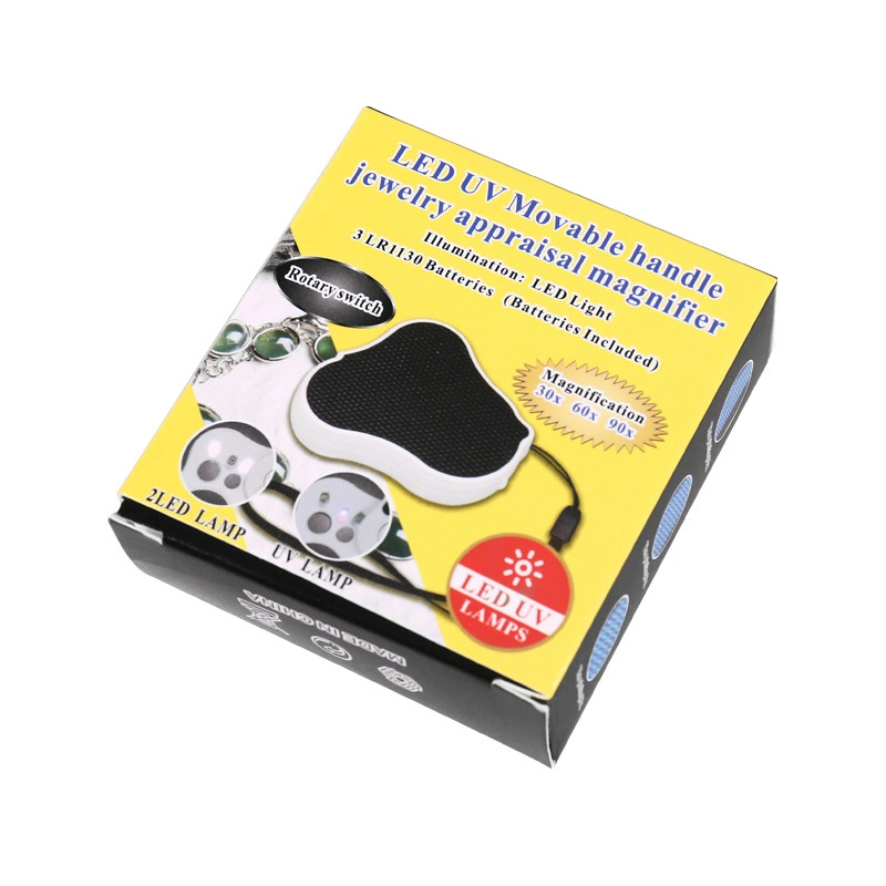 Jewelry Magnifier with LED and UV Light Small Gift Magnifying Glass