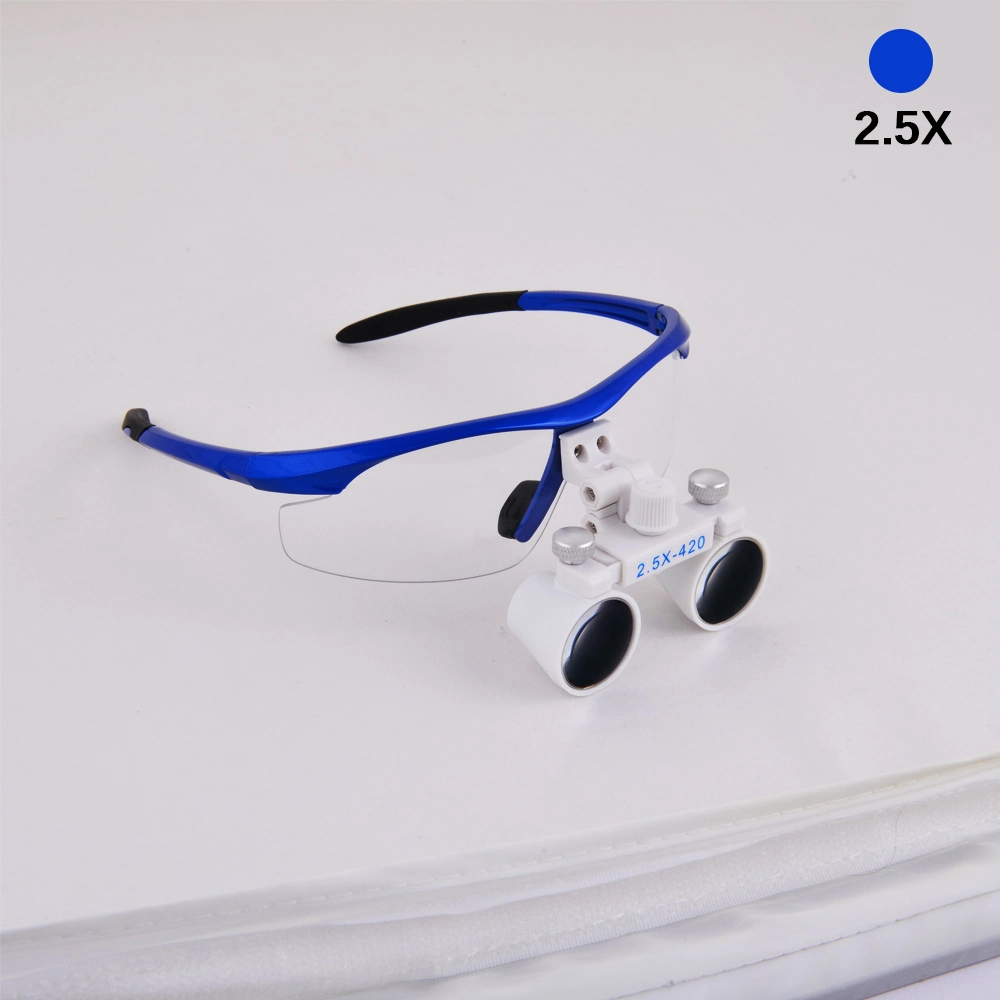 Dental Wholesale Loupes 2.5X 3.5X Professional Magnifying Glass Portable Surgical Magnifying Glass Bright LED Light Ultra-Lightweight