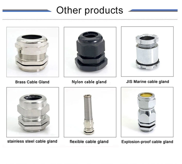 Brass Cable Glands Pg29/Pg36 Metal Cord Adaptor Metric