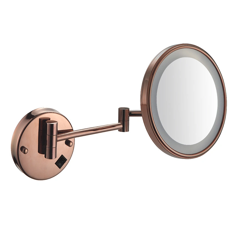 3X Magnifying Mirror Chrome Single Sides Wall Mounted Mirror with Extendable Arm