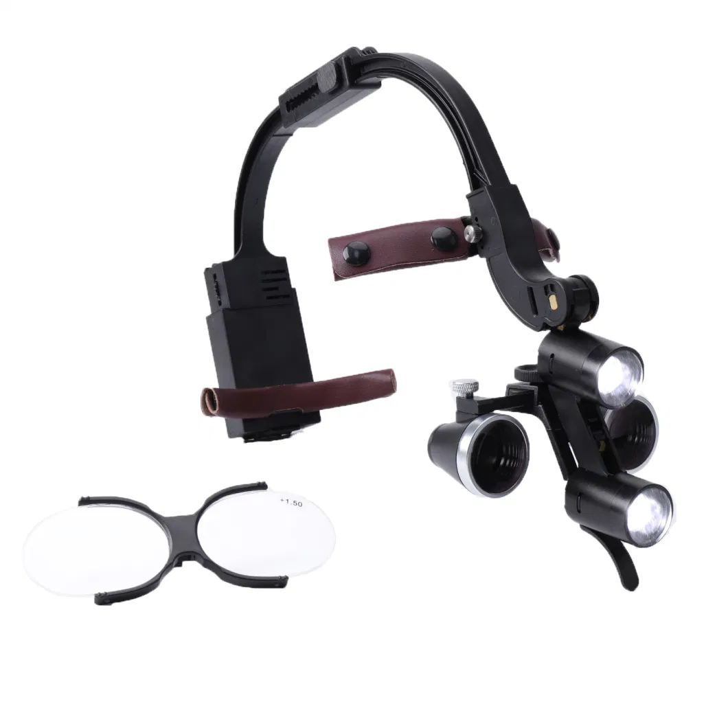 Operation Binocular Magnifying Glass Dental Loupe Head Light Medical Light Oral Lamp