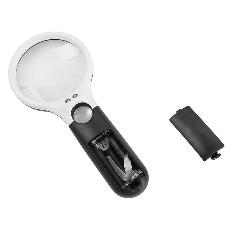 Large Acrylic Optical Lens Magnifier LED Handheld Magnifying Glass (BM-MG4117)