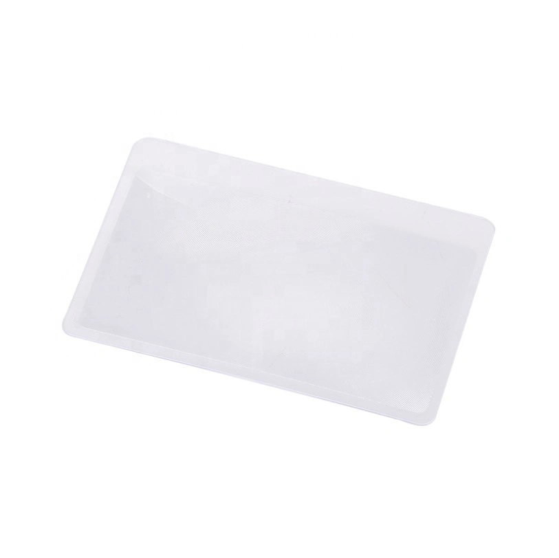 Pocket Transparent Credit Card Magnifying Lenses. - 300% Fresnel Magnifier