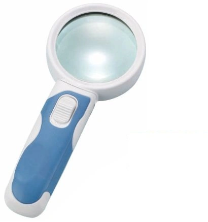 2 LED Handheld Magnifying Glass Magnifier 6X Magnification Power (BM-BG1008)