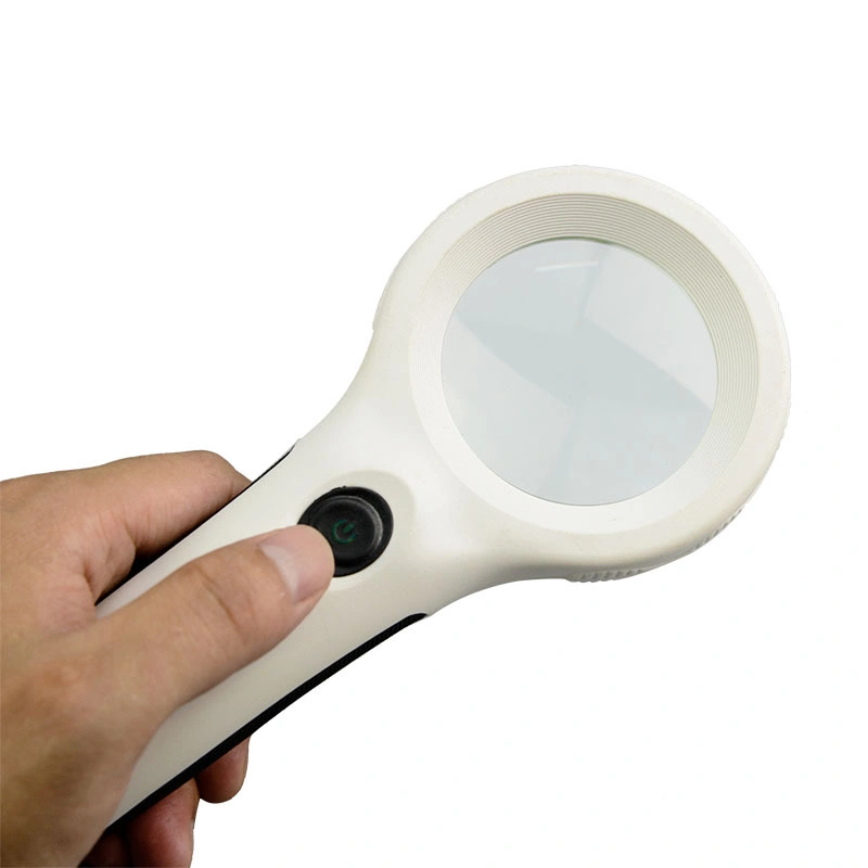 Handheld Magnifying Glass LED Illuminated Magnifier UV Lamp