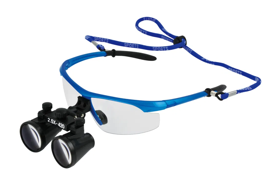 Dental Binocular Loupe 2.5X/3.5X Headband Ajustable LED Headlight Surgical Headlamp Dentistry Binocular Magnifier