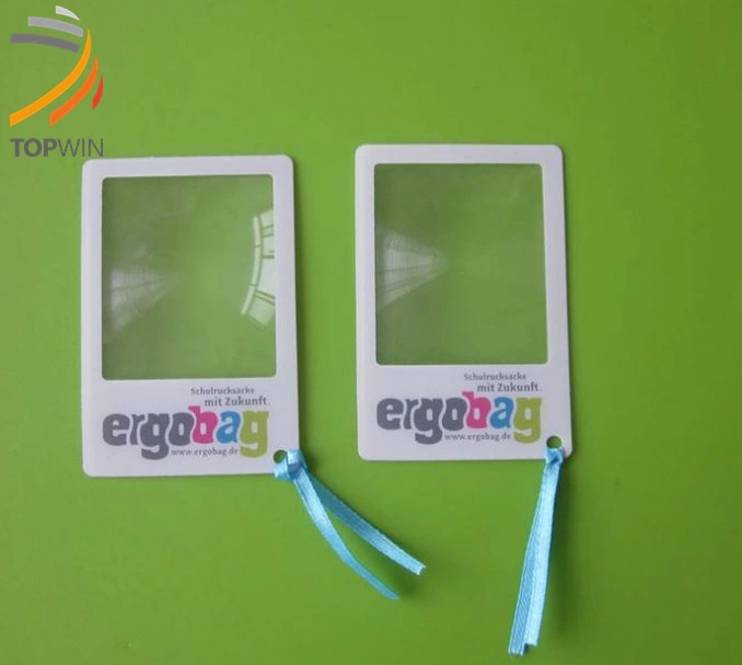 Transparent PVC Credit Card Shape Pocket Handheld Magnifing (MG-004)