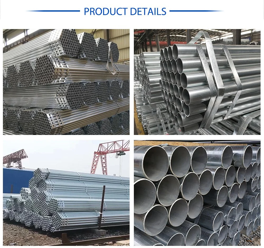 Dx51d Dx51d+Z Galvanized Round Pipe Supports Customization