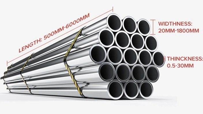 304 25mm 0.71mm Thickness Metal ASTM ERW Polished Decorative Stainless Steel Round Welded Pipe and Tube Pipes Tubes Tubing