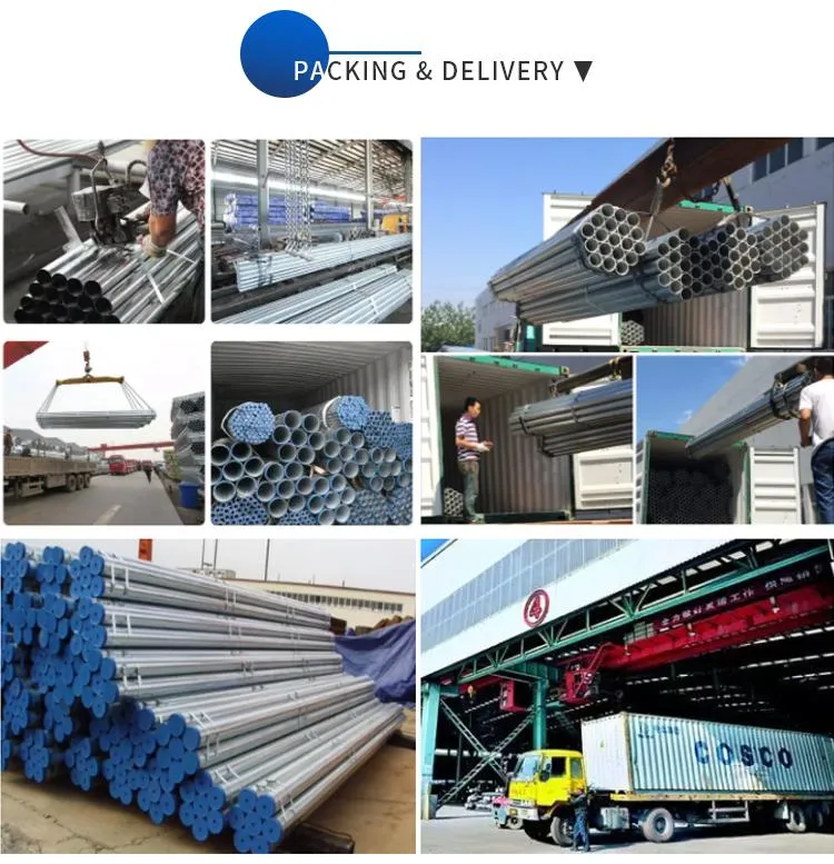 Hot Dipped Galvanized ERW Steel Pipe Galvanized Round Tube